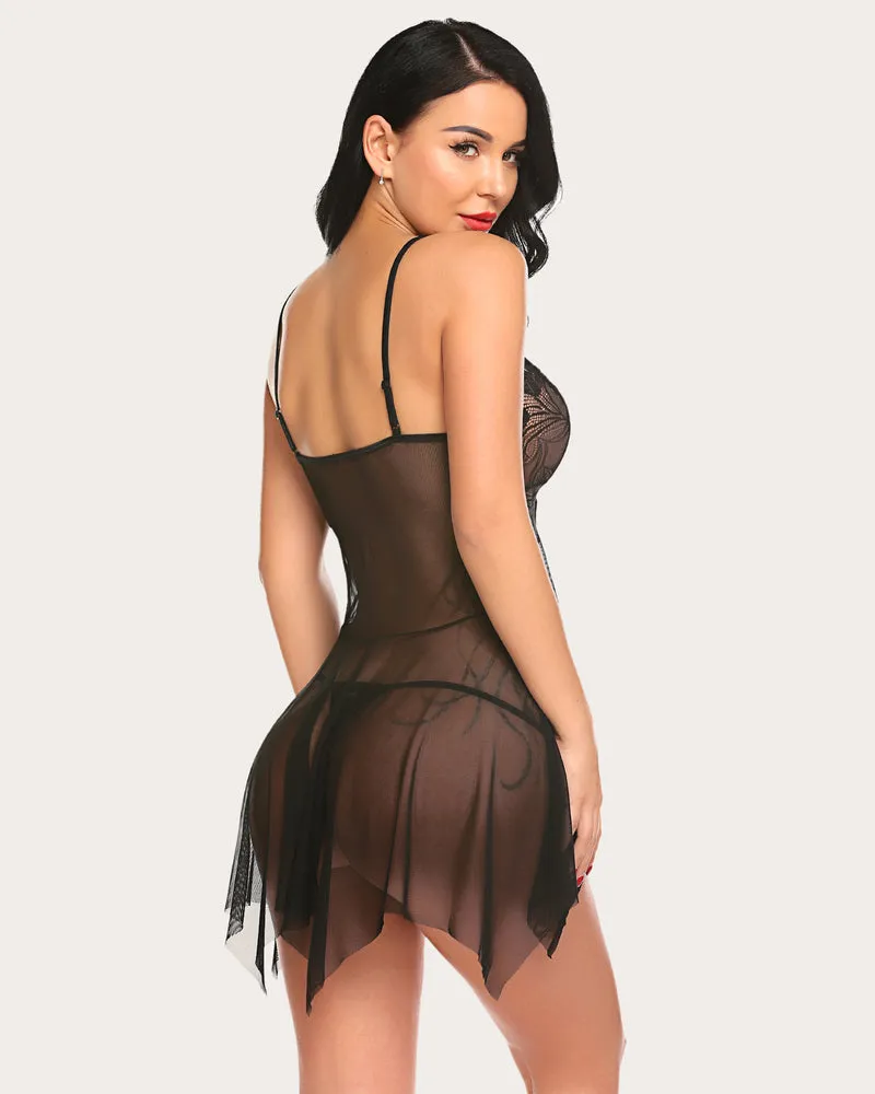 Sleepwear Lingerie Lace Babydoll