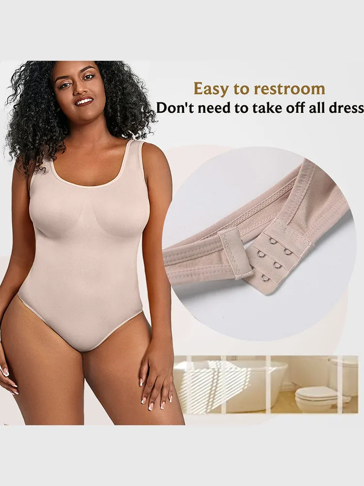 Slim Fit Seamless Tummy Control Thong Bodysuit Shapewear