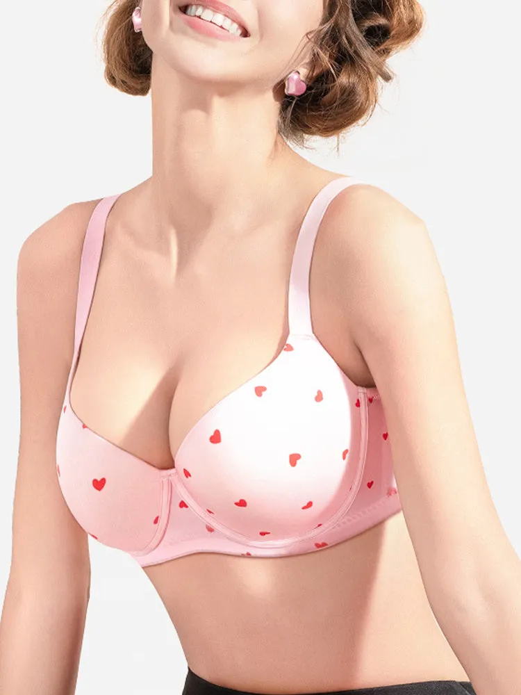 Sweet Print Lift-Up Bra with Underwire Support