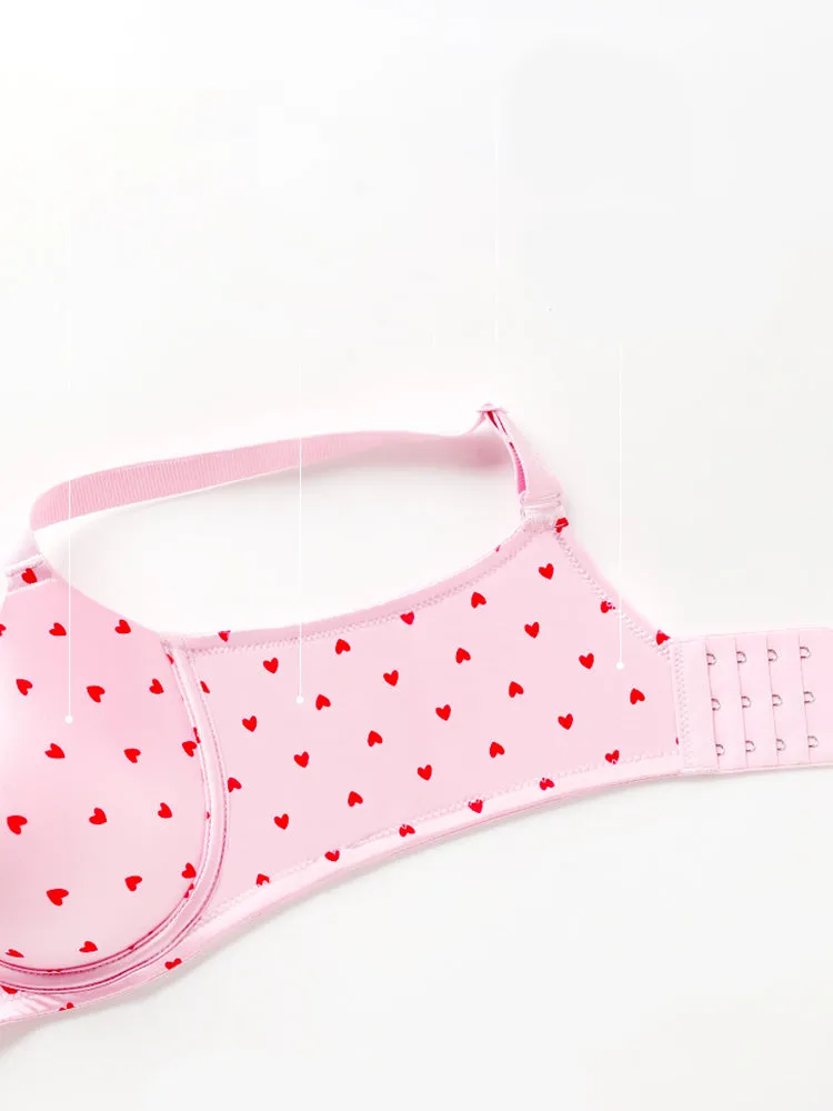 Sweet Print Lift-Up Bra with Underwire Support