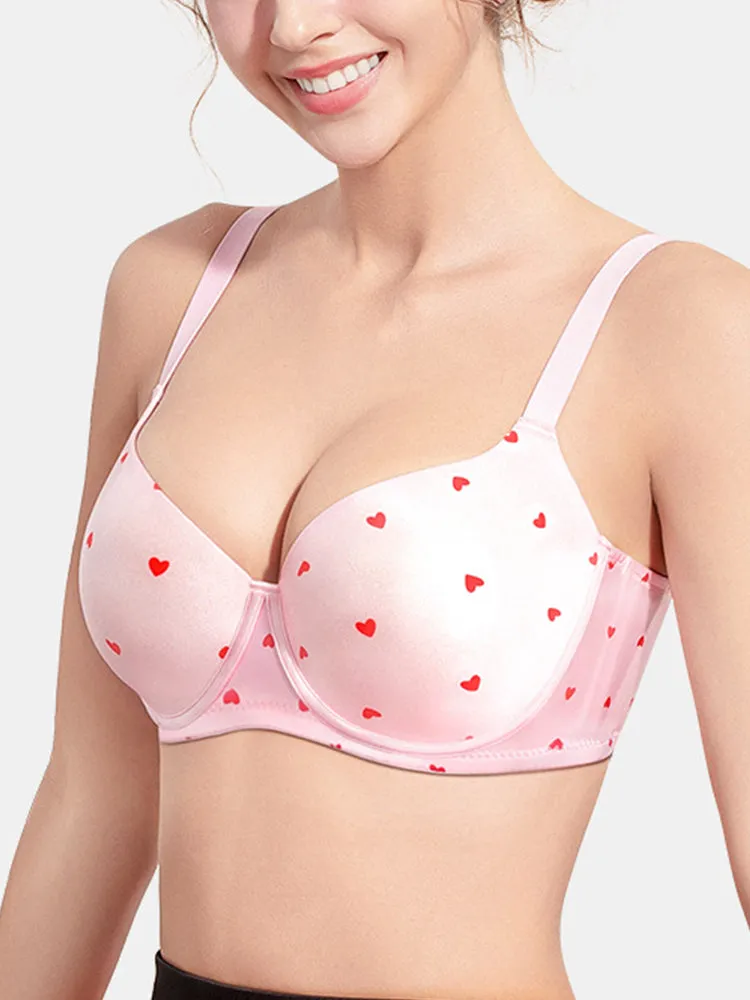 Sweet Print Lift-Up Bra with Underwire Support