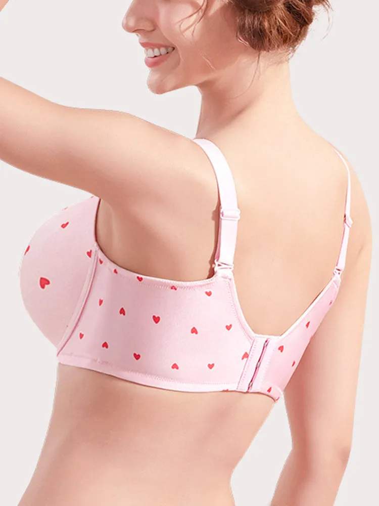 Sweet Print Lift-Up Bra with Underwire Support