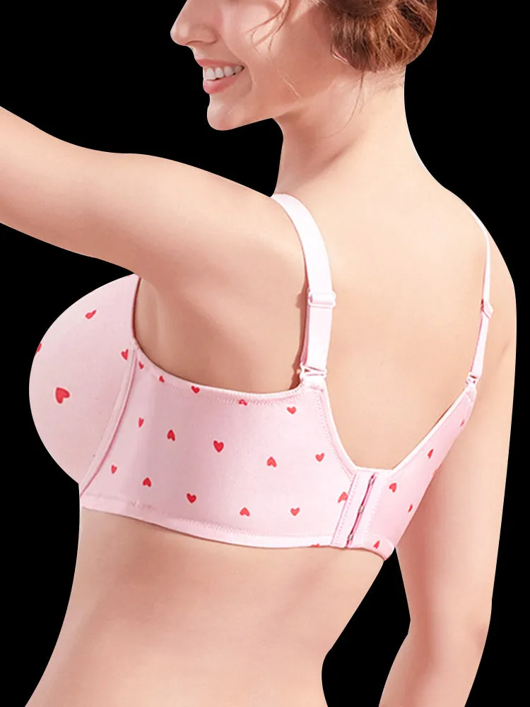 Sweet Print Lift-Up Bra with Underwire Support