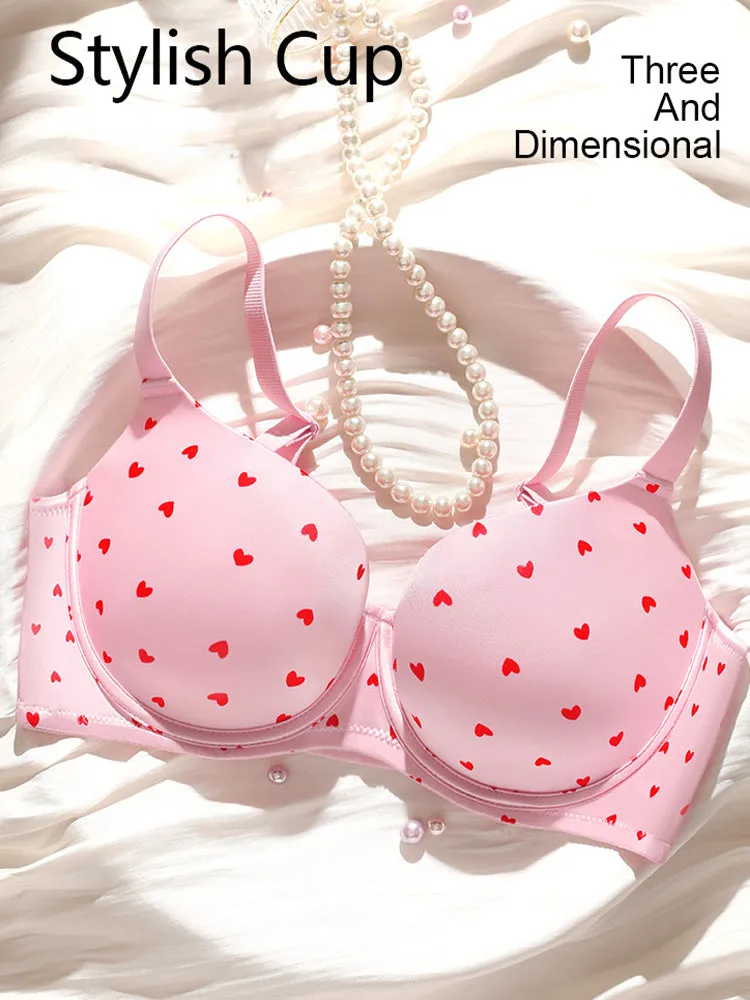 Sweet Print Lift-Up Bra with Underwire Support
