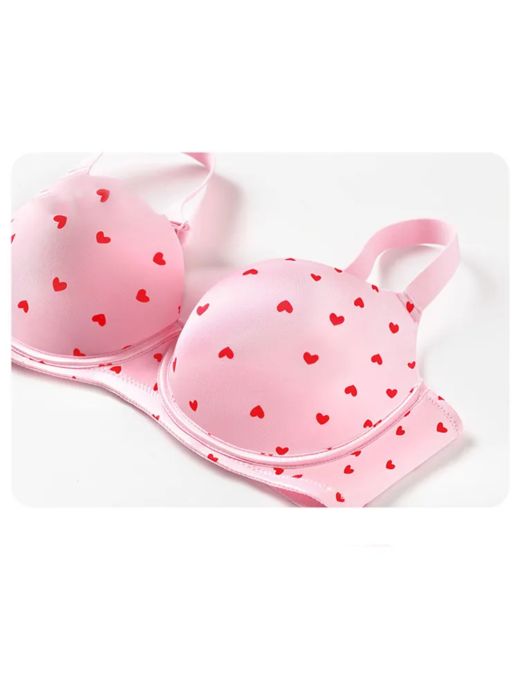 Sweet Print Lift-Up Bra with Underwire Support