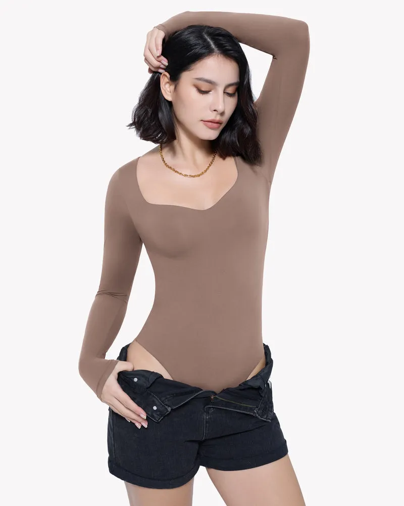 Sweetheart Neck Double Lined Bodysuit Shapewear