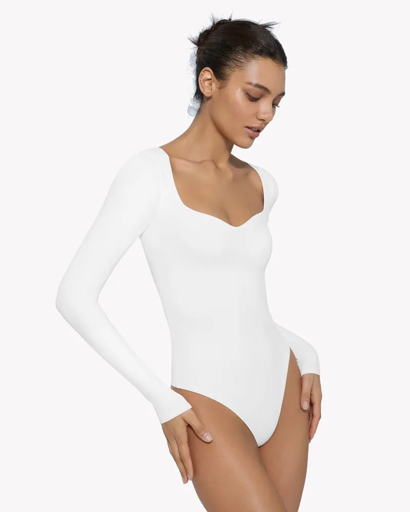 Sweetheart Neck Double Lined Bodysuit Shapewear