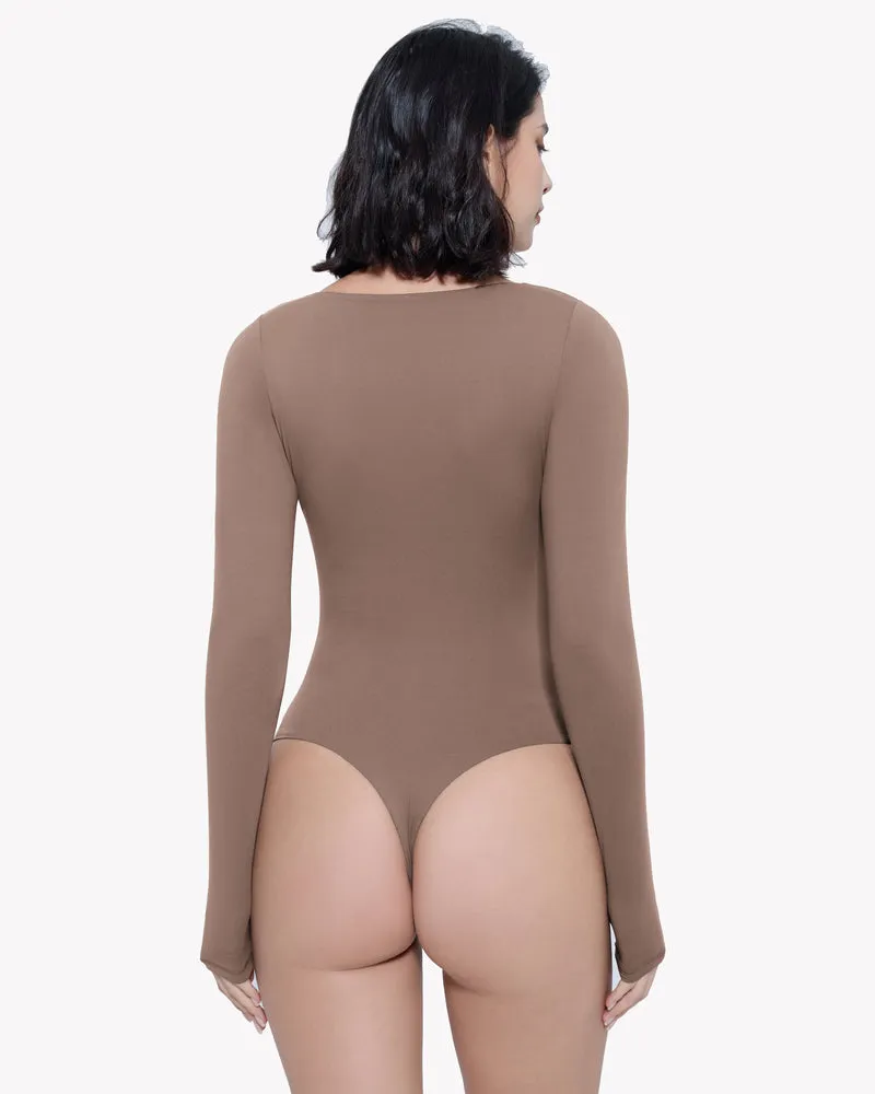 Sweetheart Neck Double Lined Bodysuit Shapewear