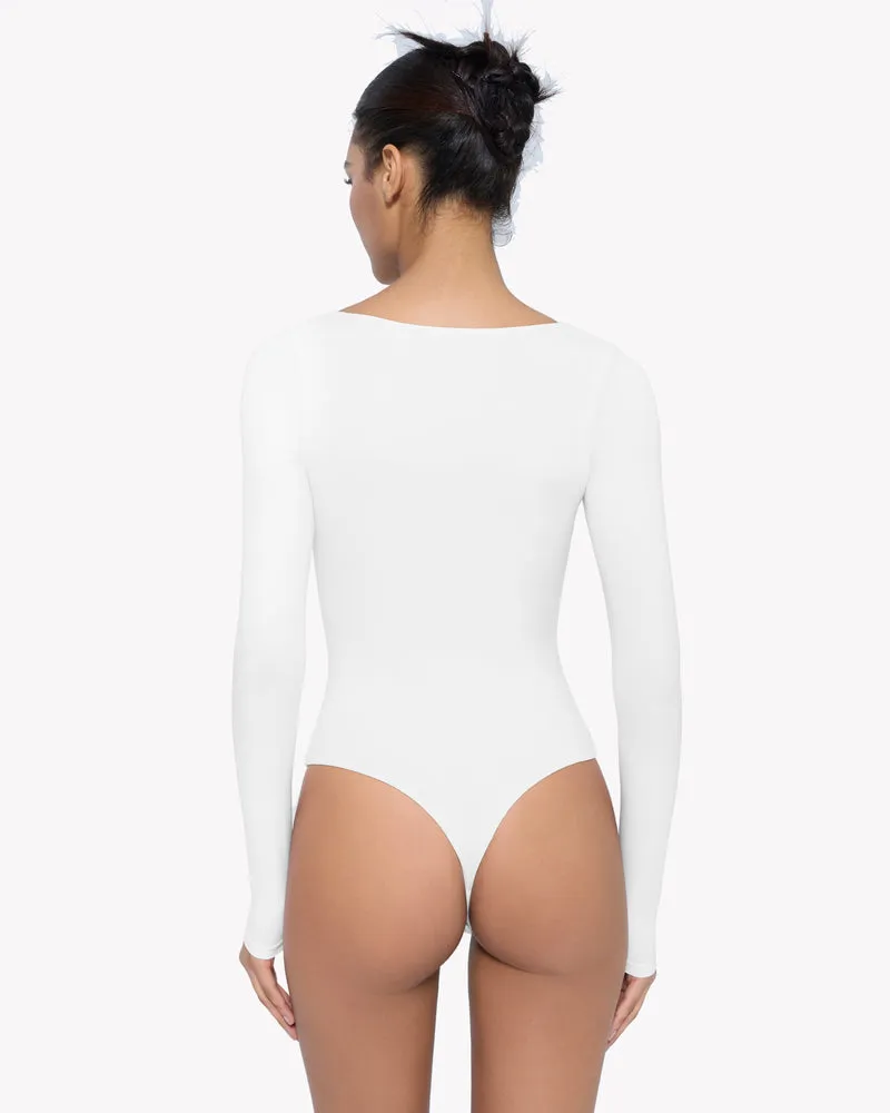 Sweetheart Neck Double Lined Bodysuit Shapewear