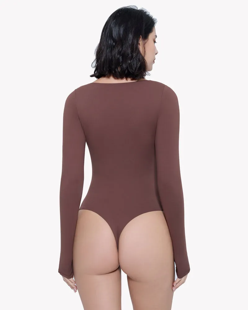 Sweetheart Neck Double Lined Bodysuit Shapewear