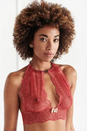 Sydney Dark Pearl Bralette Red