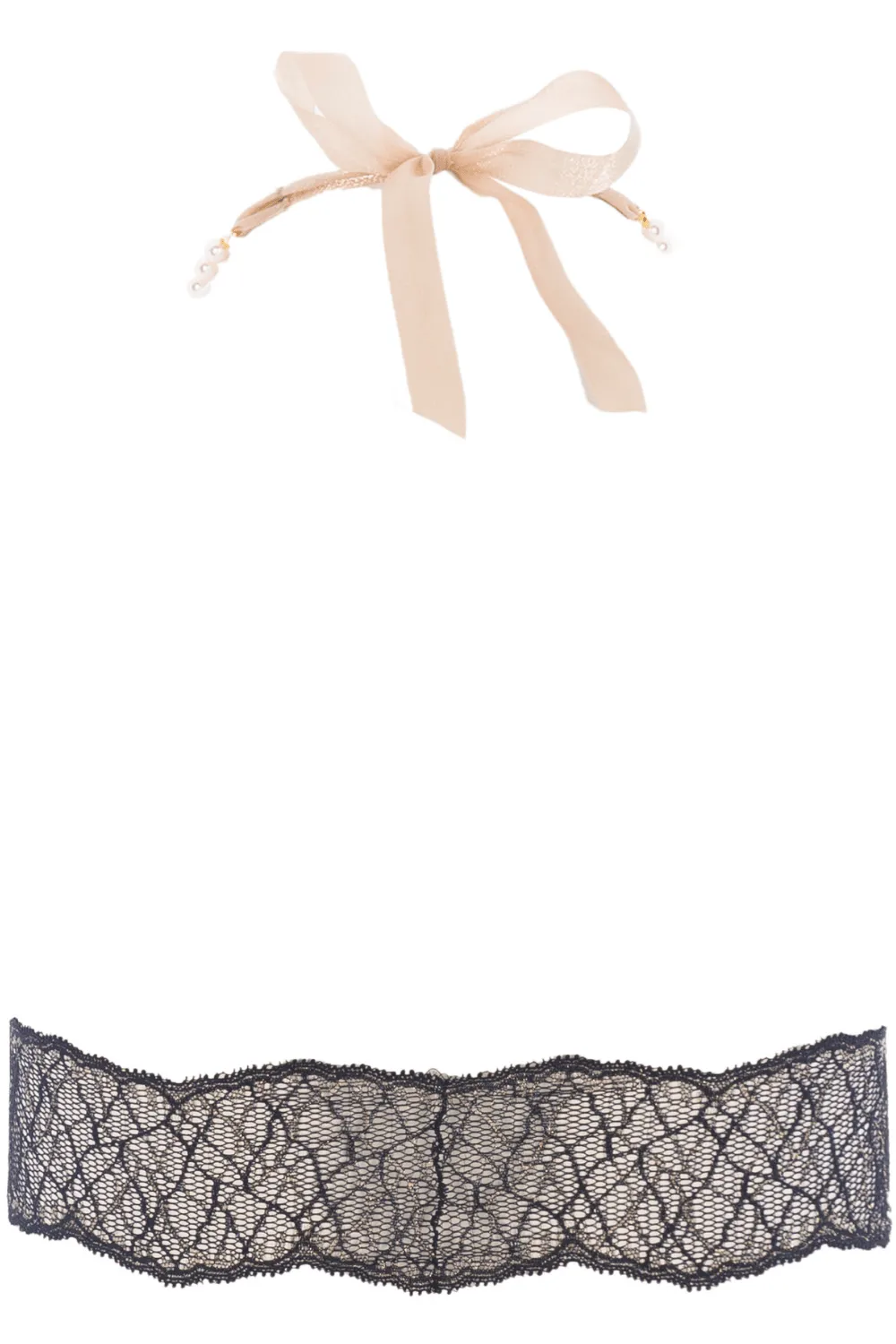 Sydney Pearl Bralette Black