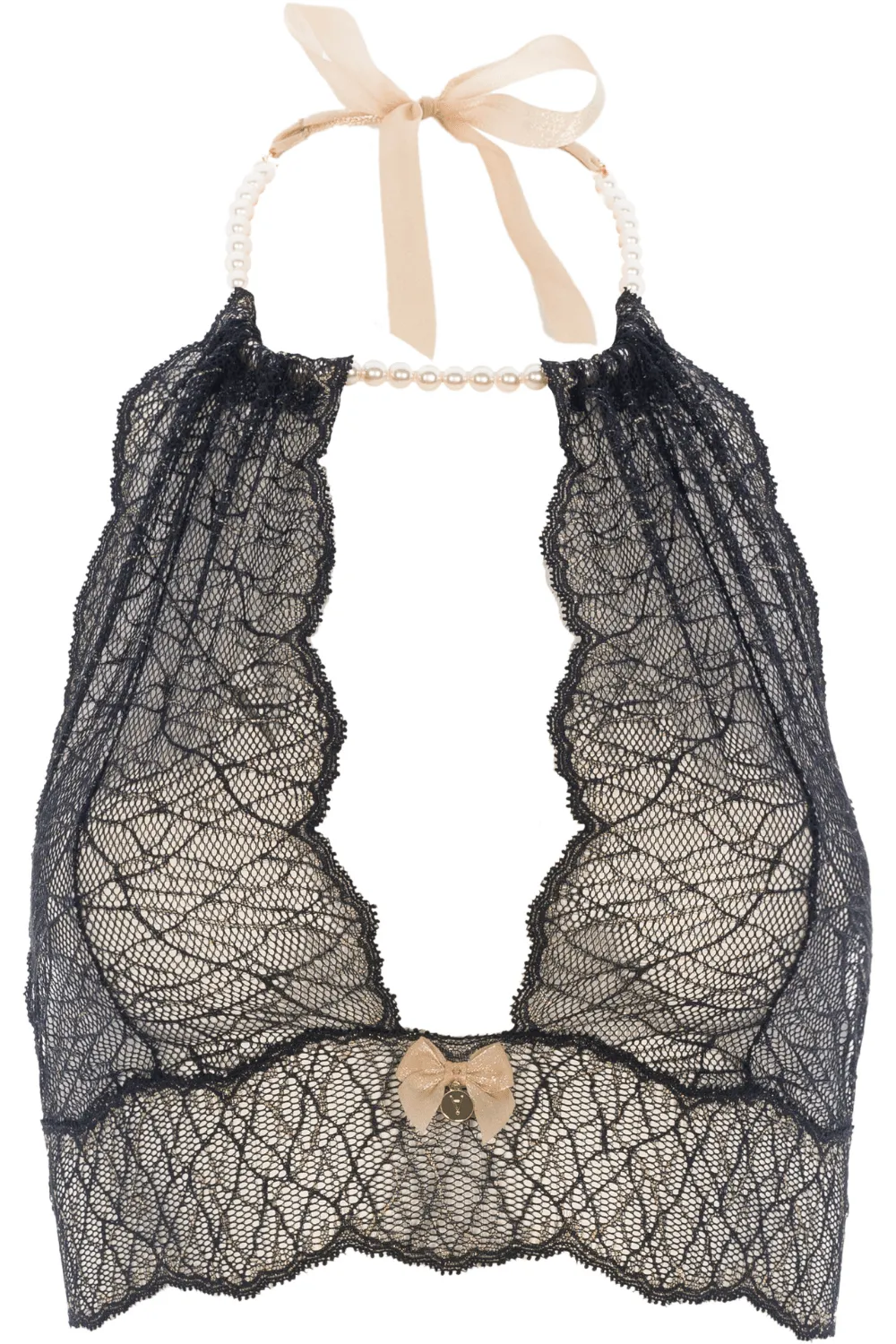 Sydney Pearl Bralette Black