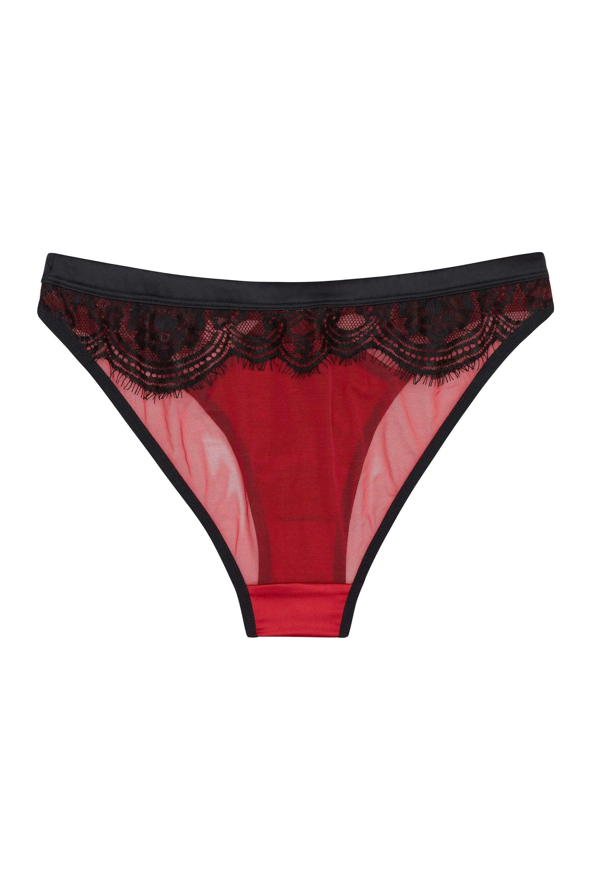 Tasmin Ruby Lace Brazilian Brief