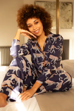 Taylor Leopard Print Pyjama Bottom, Size UK 8