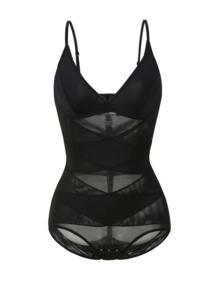 Tummy Control Mesh Slimming Girdles Shapewear Bodysuit