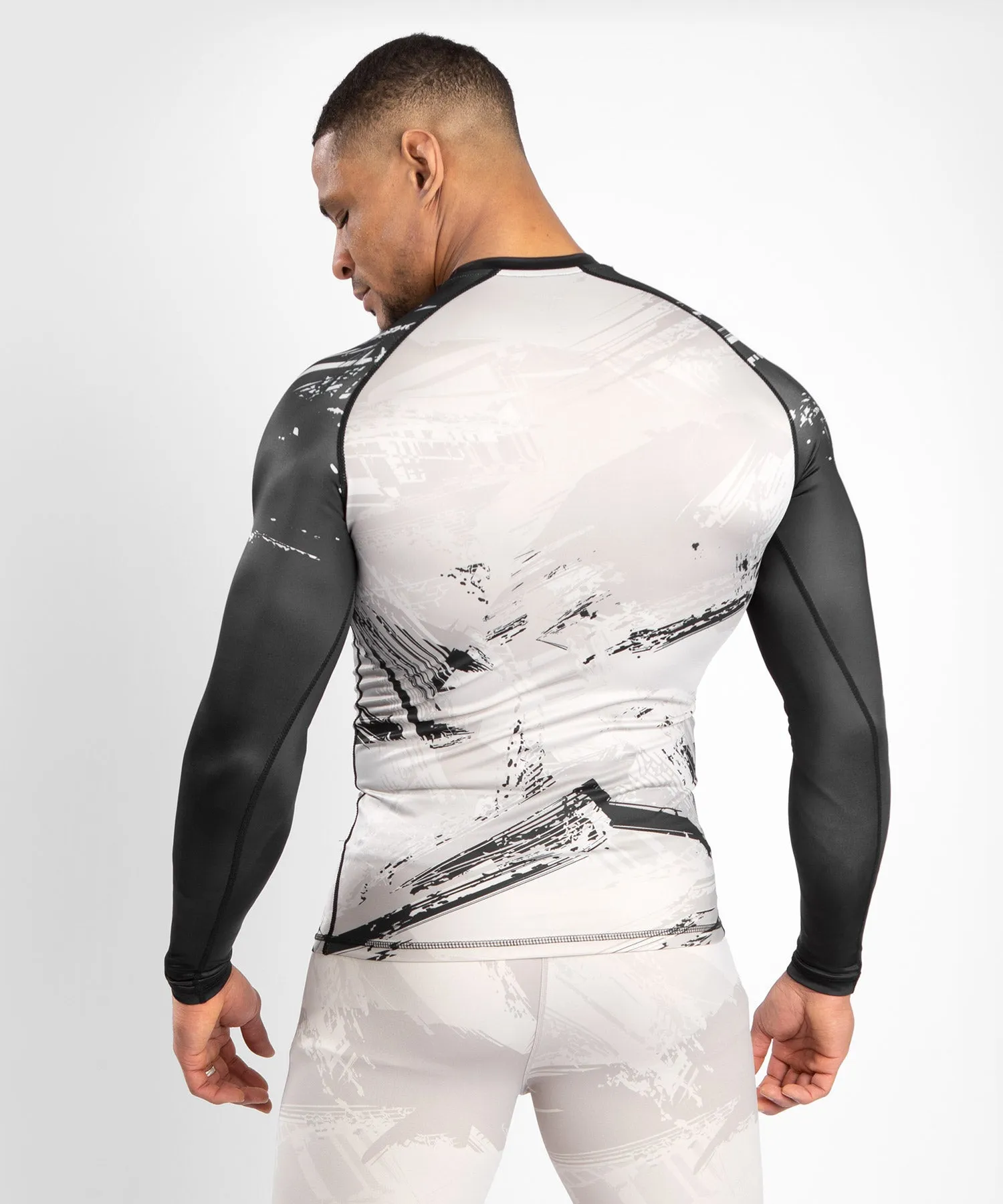 UFC Venum Authentic Fight Week Men’s 2.0 Performance Long Sleeve Rash Guard - Sand/Black