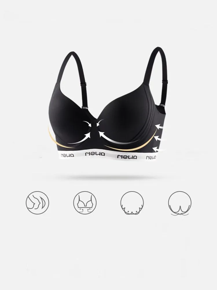 Ultra-Lightweight Seamless Push Up Minimizer Bra