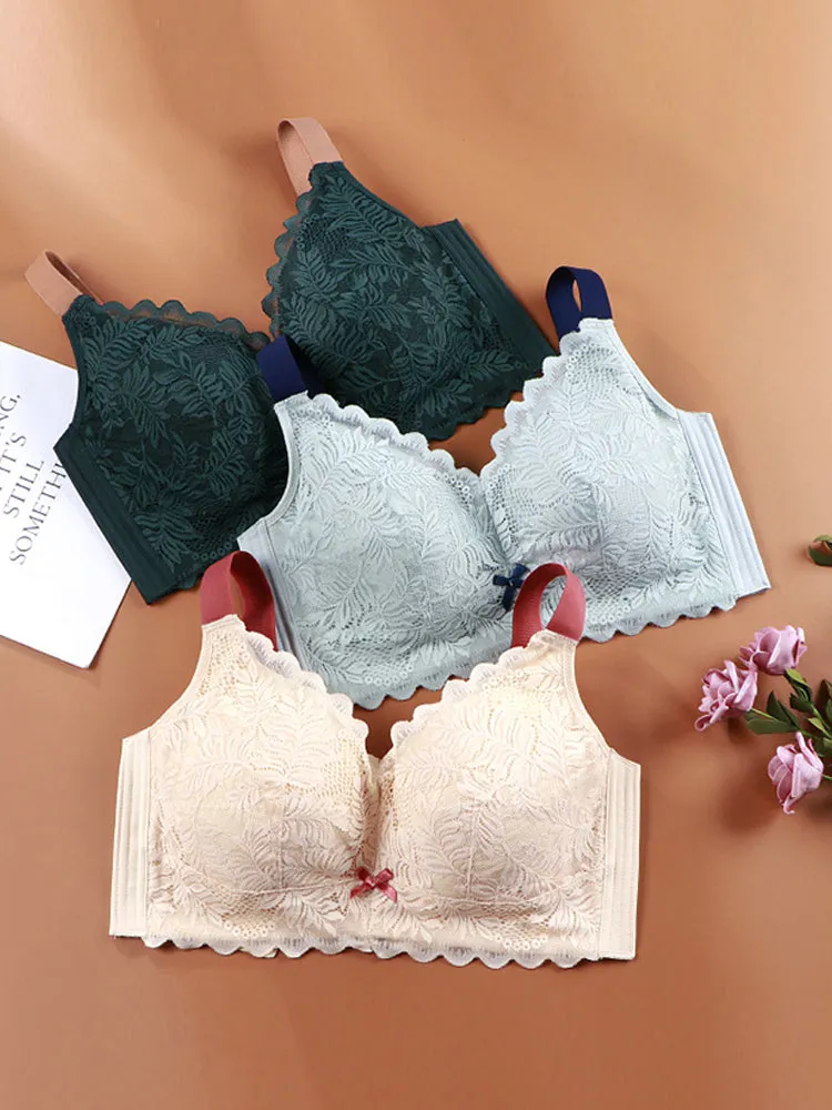 Ultra-thin Lace Push-up Wireless Bra