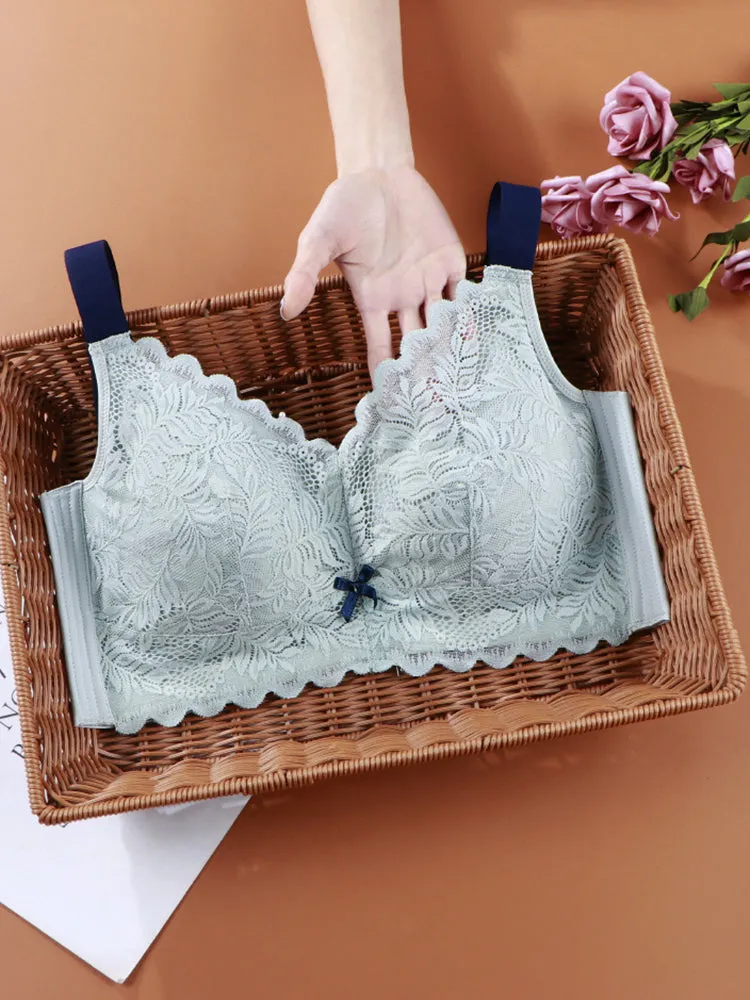 Ultra-thin Lace Push-up Wireless Bra