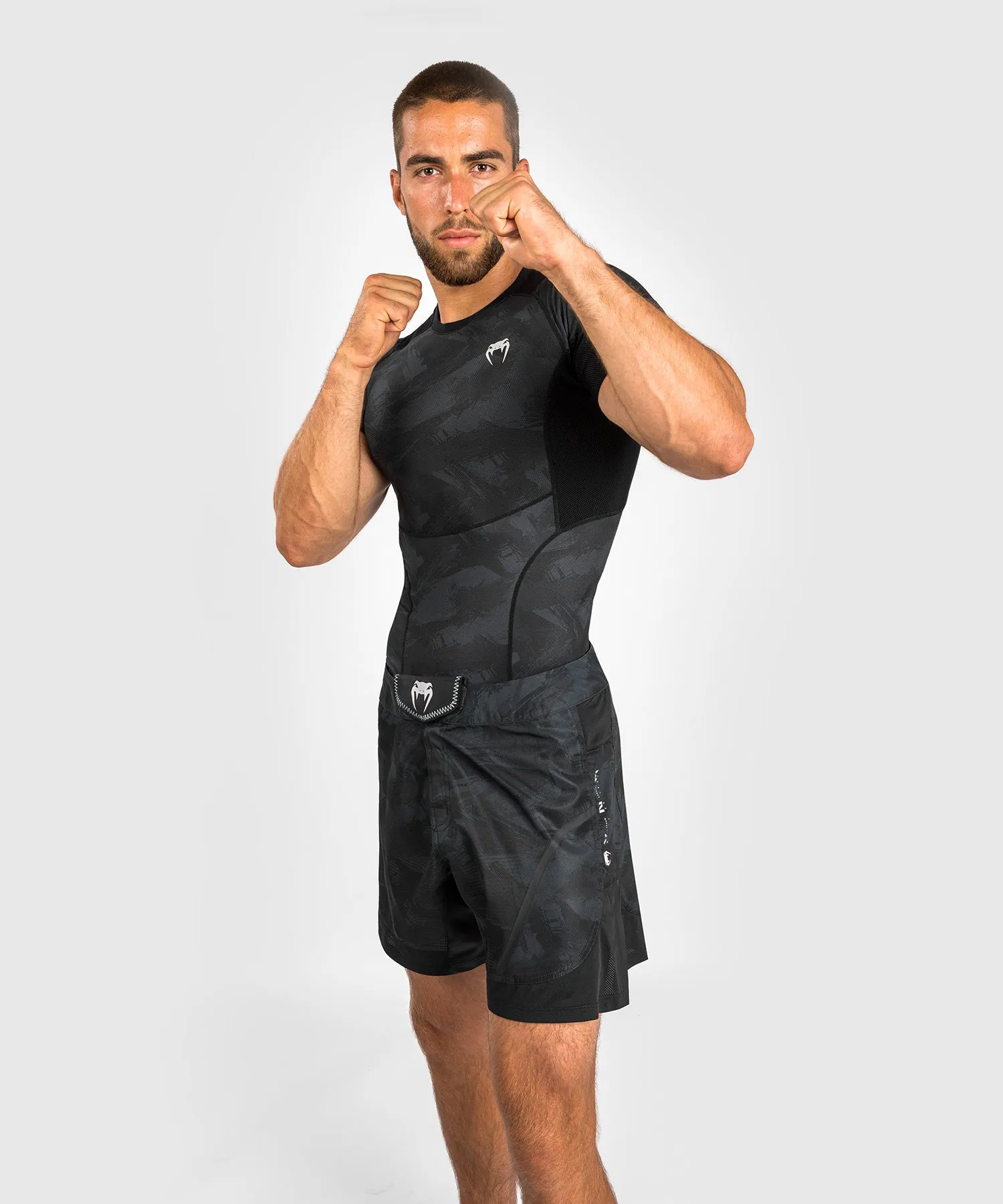 Venum Electron 3.0 Rashguard - Short Sleeves - Black