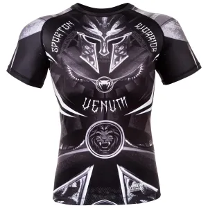 Venum Gladiator 3.0 Rashguard - Black/White - Short Sleeves