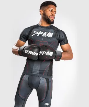Venum Okinawa 3.0 Rashguard Short Sleeves  - Black/Red