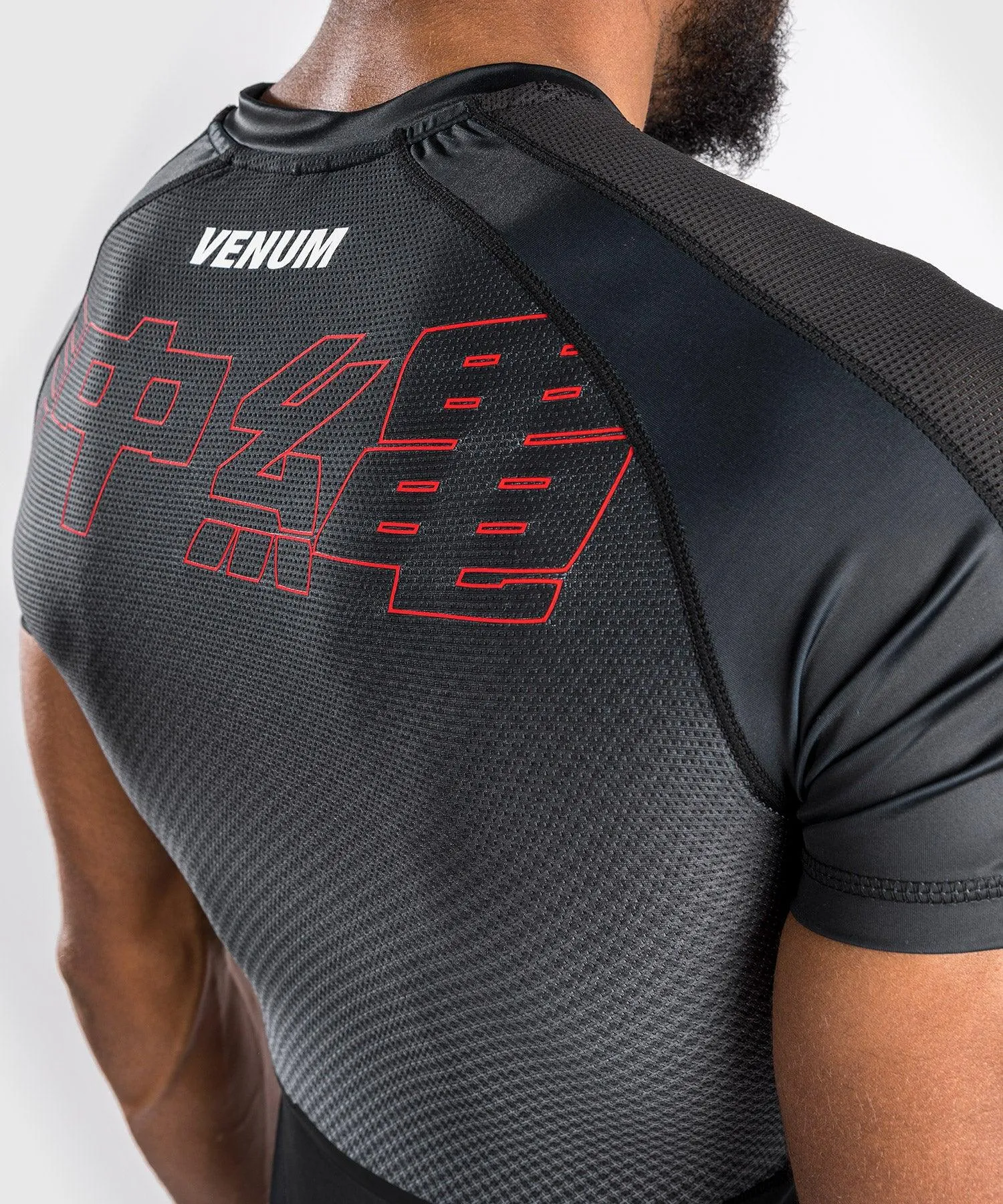 Venum Okinawa 3.0 Rashguard Short Sleeves  - Black/Red