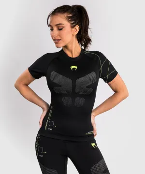 Venum Training Camp 4.0 Short Sleeve Rashguard - Black/Neon Green