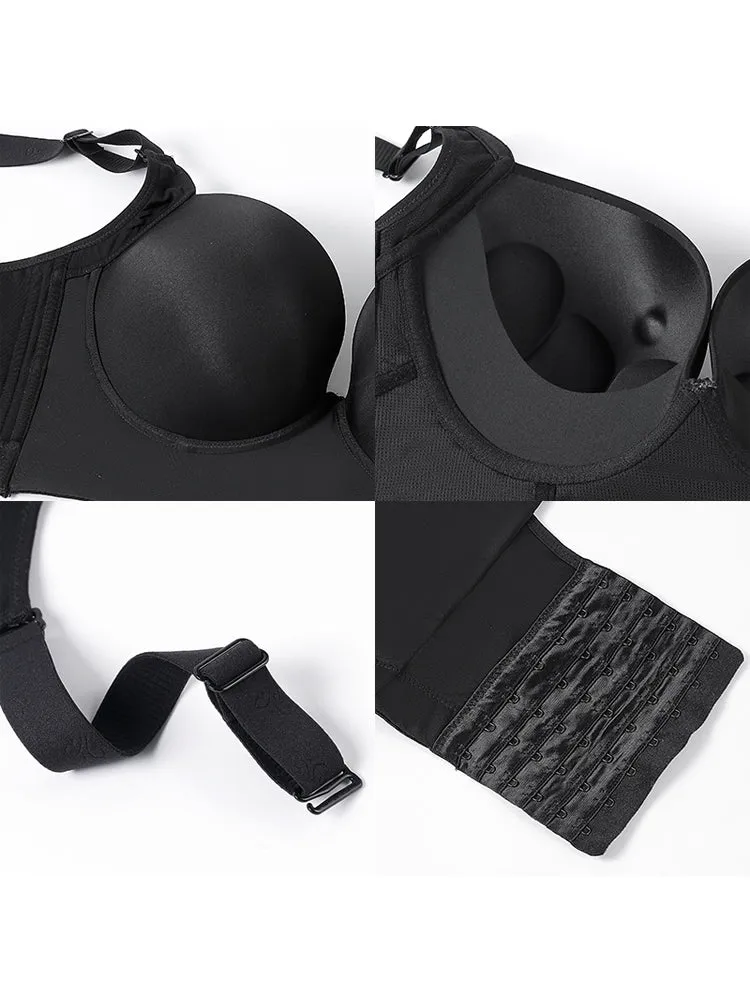 Women Comfort Push Up Glossy Longline T-Shirt Bras
