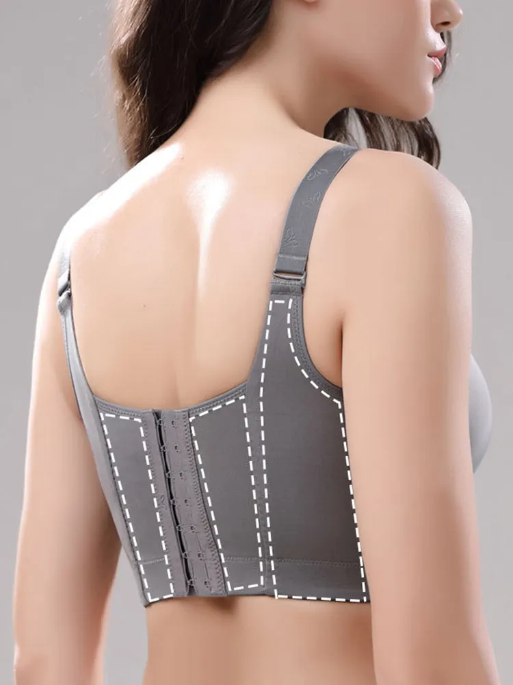 Women Comfort Push Up Glossy Longline T-Shirt Bras