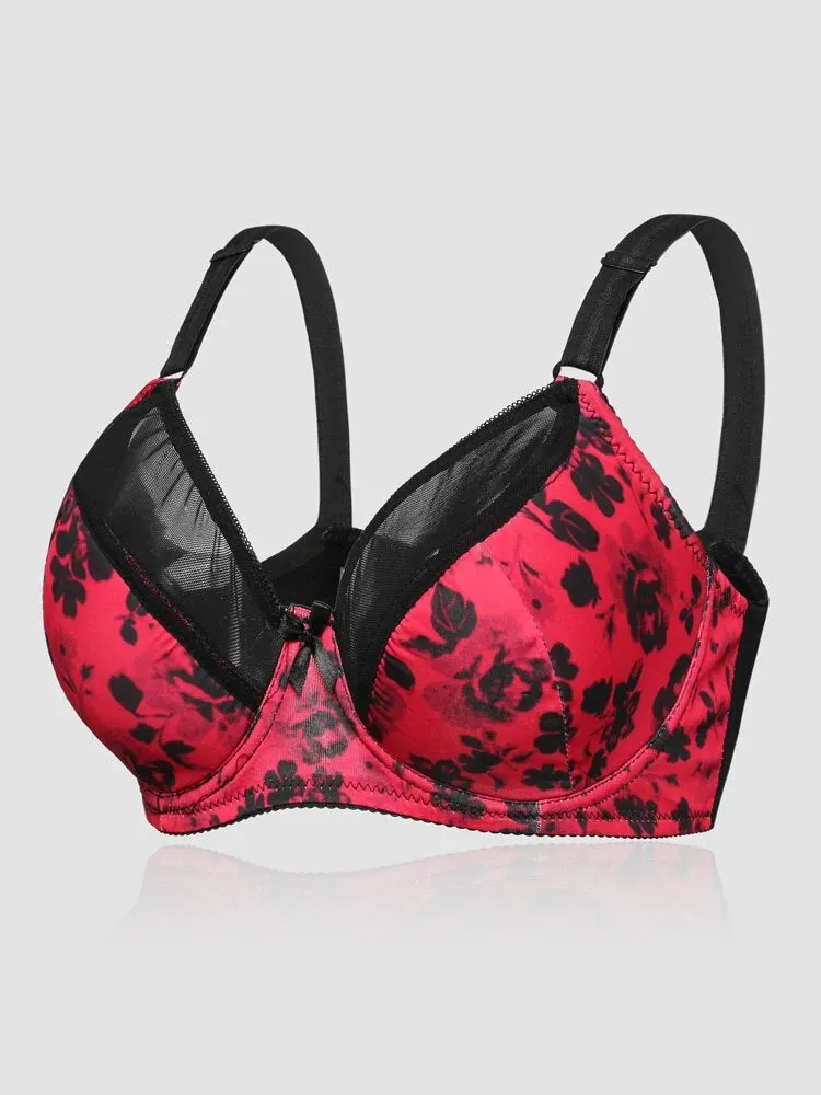 Women's Comfort Ultra-thin Lace Push Up Bra