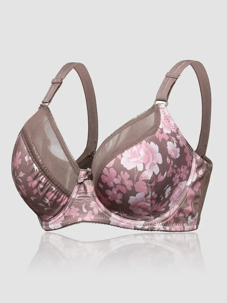 Women's Comfort Ultra-thin Lace Push Up Bra
