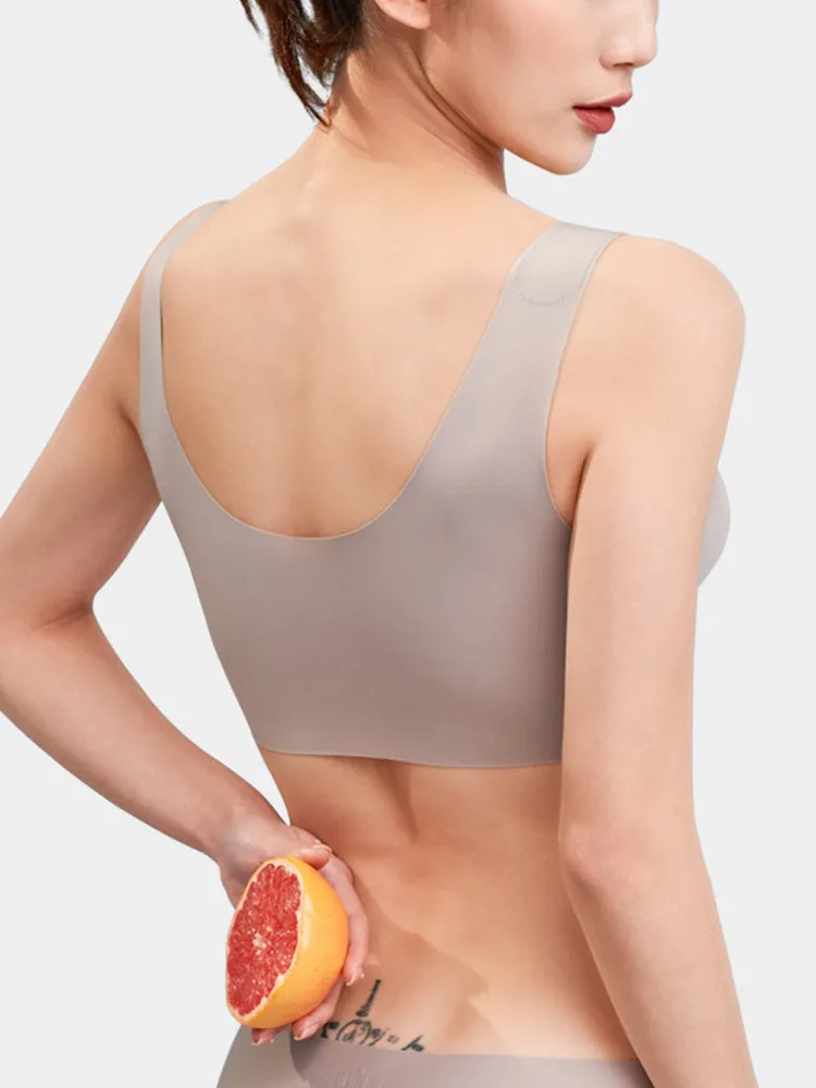 Women's Comfy Sleep Smoothing Scoop Pull-Over Wireless Bras