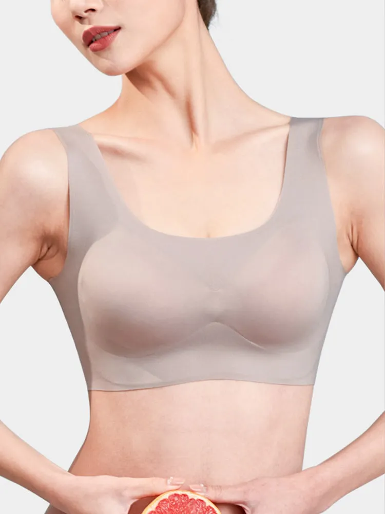 Women's Comfy Sleep Smoothing Scoop Pull-Over Wireless Bras