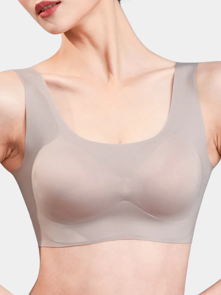 Women's Comfy Sleep Smoothing Scoop Pull-Over Wireless Bras