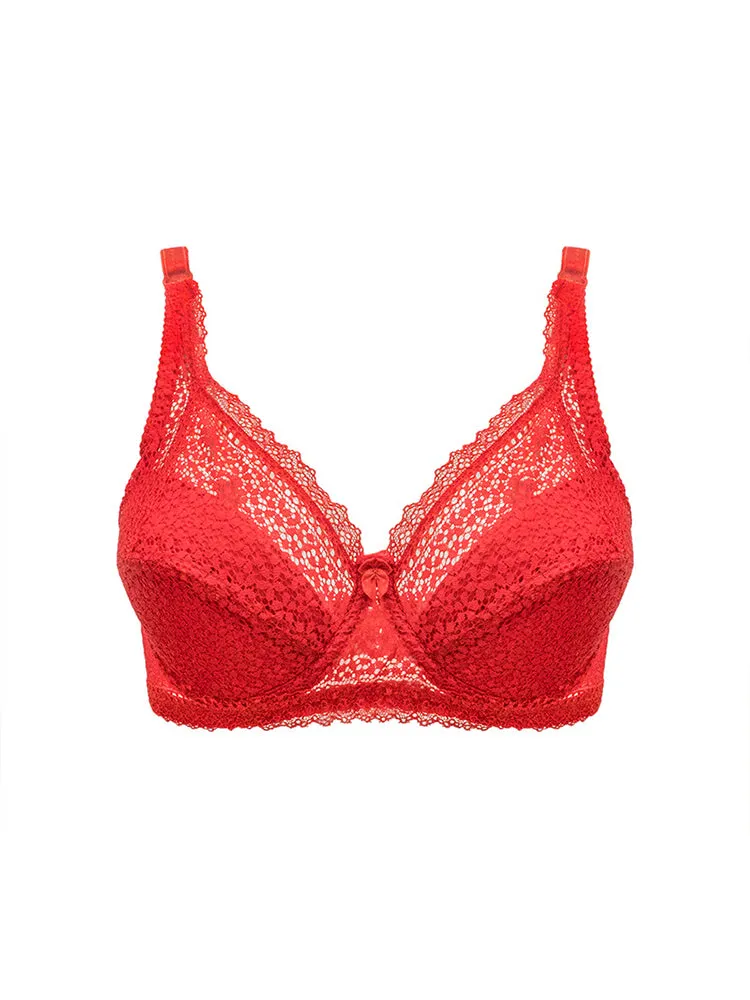 Women's Romantic Cutout U-back Underwire Bra