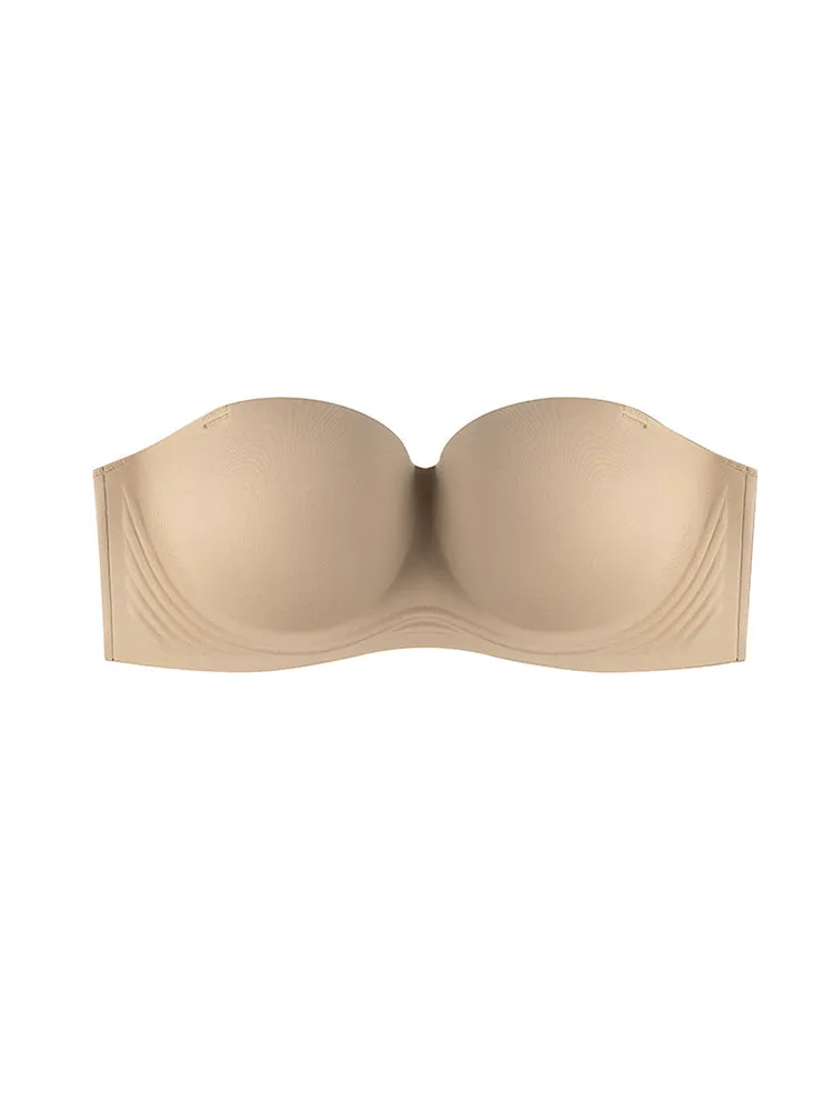 Women's Strapless Bra Non-Slip Seamless Minimizer Bras