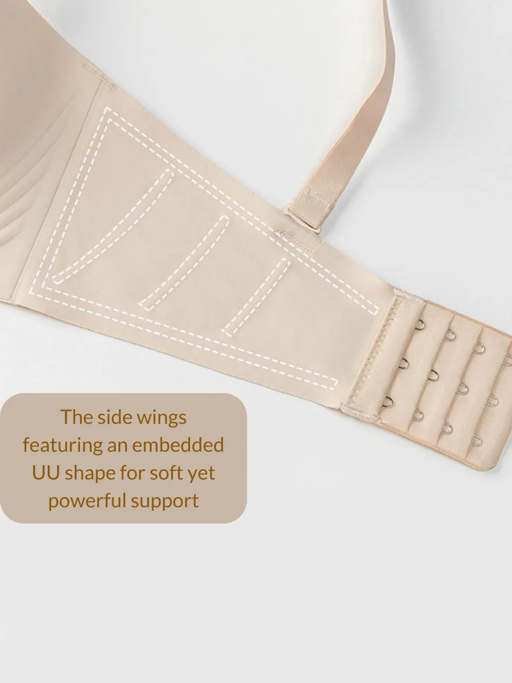 Women's Strapless Bra Non-Slip Seamless Minimizer Bras