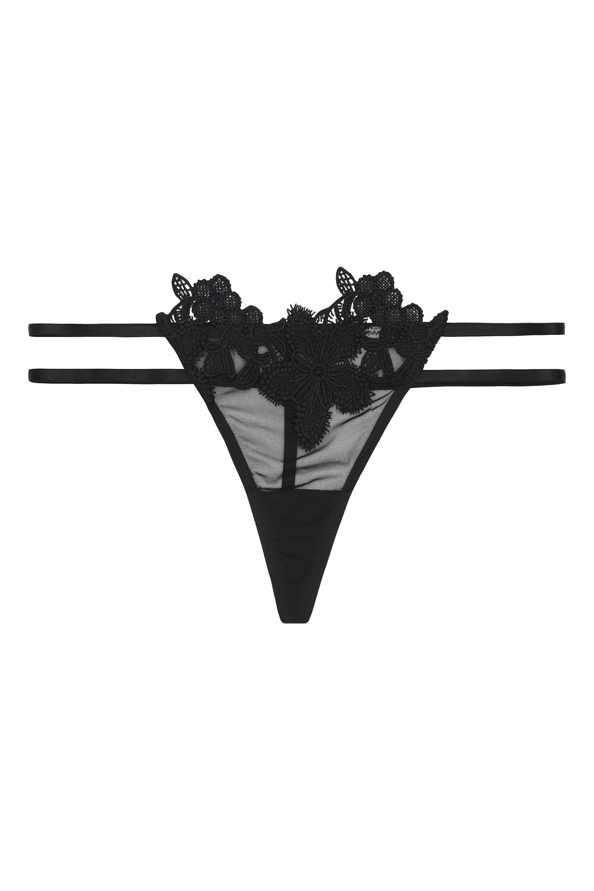 WW x Charlotte McKinney Alyssa Floral Applique Thong