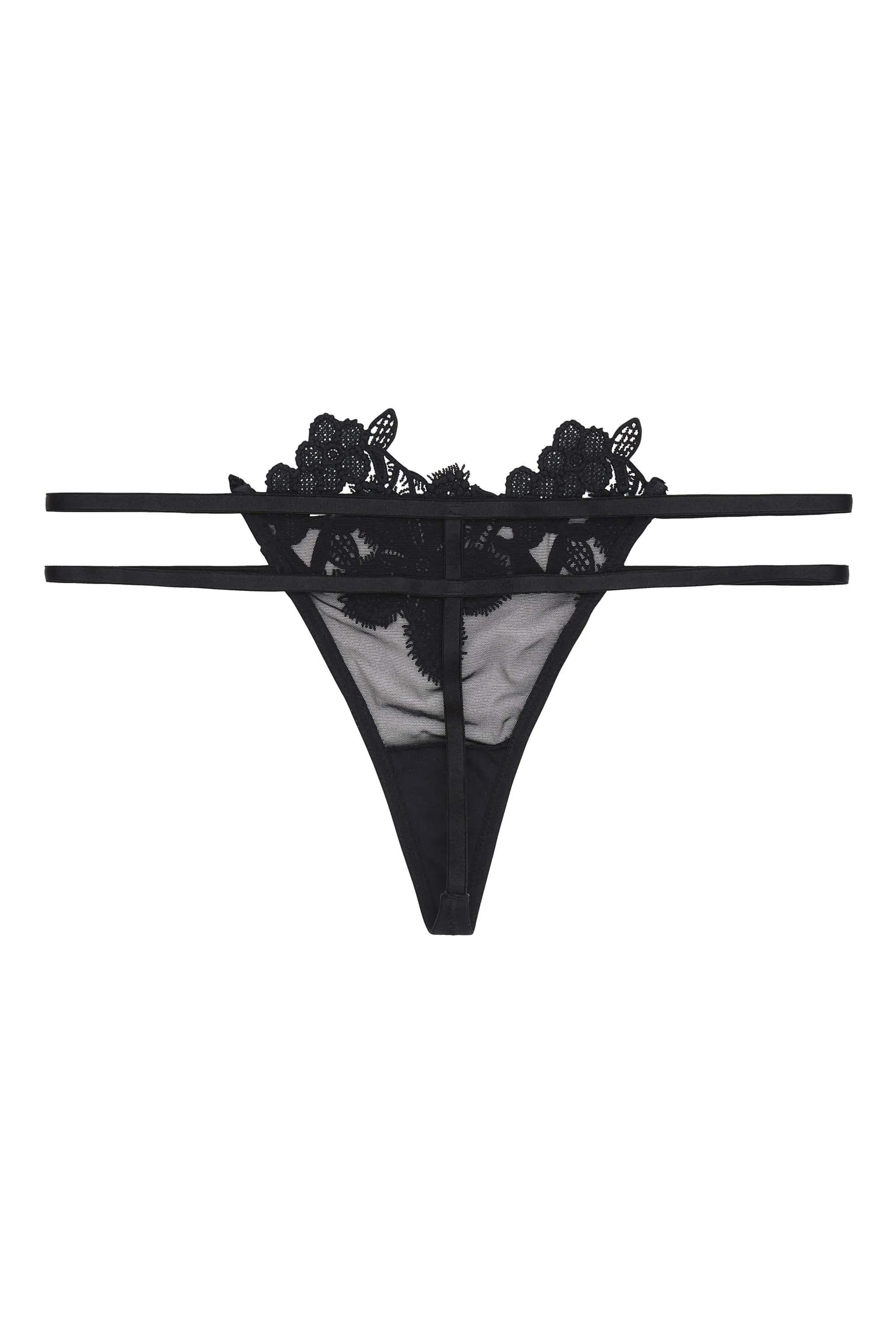 WW x Charlotte McKinney Alyssa Floral Applique Thong